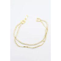 Su Yolu Ezme Zincir Bileklik - Altın