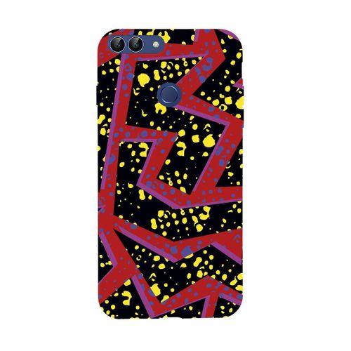 Huawei Psmart 2018 Spotted Lightning Premium Silikonlu Telefon Kılıfı