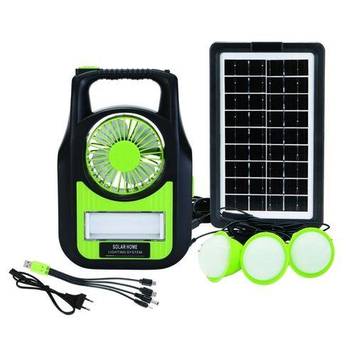 Gs-909 Bluetooth Radyo Usb Güneş Paneli Dahil Solar Enerjili 3 Ampullü  Spot Fener