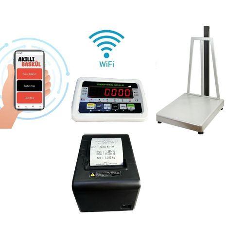 Barkod Yazıcılı Baskül l 70x80 cm l 600Kg