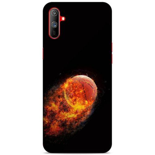 Lopard Oppo Realme C3 Uyumlu Kılıf FireX (32) Soft Silikon Kılıf Basketbol Topu