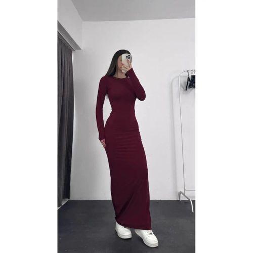 Kadın Uzun Kollu Maxi Elbise