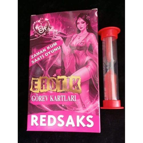 RedSaks Zaman Kum Saati Çiftler Oyunu – 1 Dakikalık Tutku ve Eğlence Görev Kartlarıyla Romantik Oyun Seti