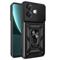 Oppo A3x 4G Kılıf Magnetik Standlı Kamera Korumalı Zore Sürgülü Vega Kapak