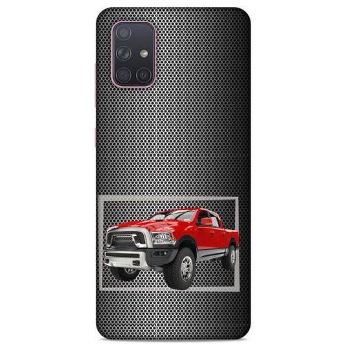 Lopard Samsung Galaxy A71 Uyumlu Kılıf PickUpX (15) Antişok Kılıf Kırmızı Siyah