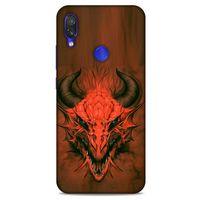 Xiaomi Redmi Note 7 Kılıf Dragons (14) Lansman Kılıf Kırmızı Boynuzlu Ejderha
