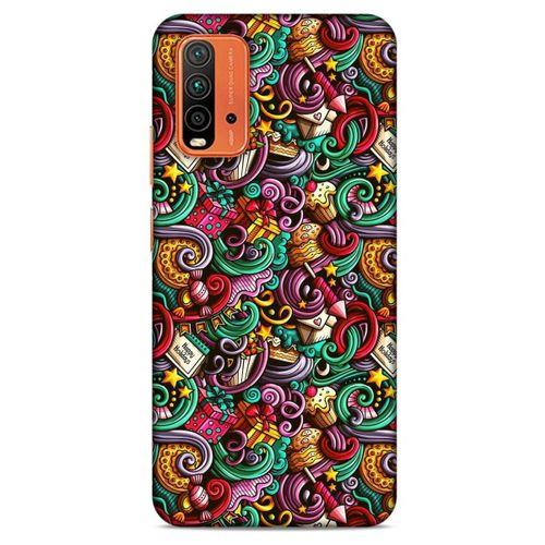 Lopard Xiaomi Redmi 9T Uyumlu Kılıf Graffitix (44) Tough Armor Kılıf