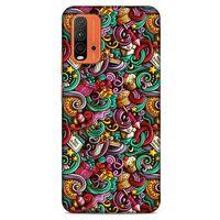 Lopard Xiaomi Redmi 9T Uyumlu Kılıf Graffitix (44) Tough Armor Kılıf