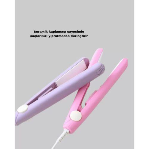 Mini Seramik Saç Düzleştirici – Kompakt Boy, 180°c Hızlı Isınma, Seyahat Tipi