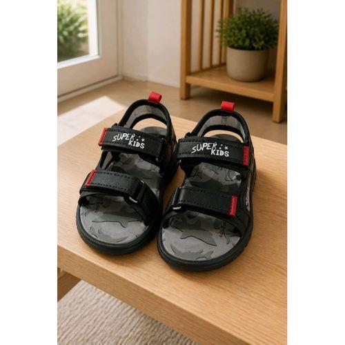 Monalisa Home 30 Numara Siyah Çocuk Sandalet
