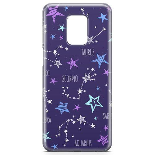 Xiaomi Redmi Note 9 Pro Kılıf Horoskop Haritası Arka Kapak Koruma Desenli Full Koruyucu