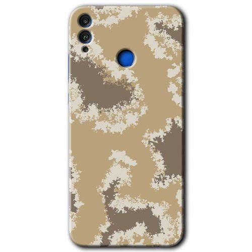 Honor 8c Kılıf HD Desen Baskılı Arka Kapak + Temperli Cam - Kamuflaj 33