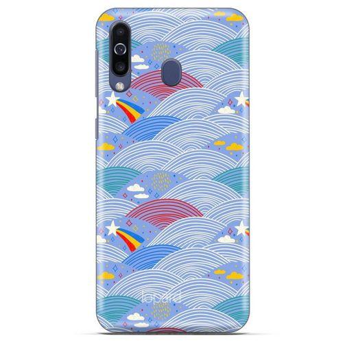 Alcatel 1S Kılıf Pastel Renkler (2) Kabı Mor Beyaz