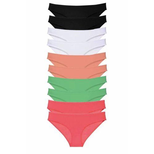 10 adet Süper Eko Set Likralı Kadın Slip Külot 504