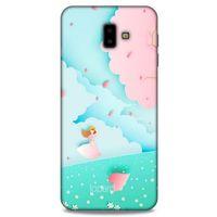 Samsung Galaxy J6 Plus Kılıf Pastel Renkler (45) Liquid Air Kılıf Mavi Toz Pembe