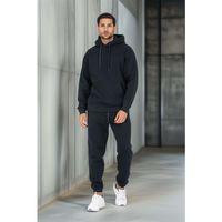 Şardonlu Kanguru Cepli Sweatshirt - 3 İplik Şardonlu Lastik Paça Erkek Eşofman Altı- Eşofman Takımı - Yeni Füme