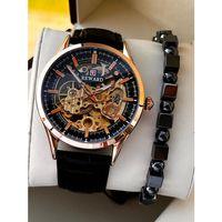 Reward Otomatik Deri Kordon 5 Atm Suya Dayanıklı Erkek Kol Saati VS.BLKT.0615