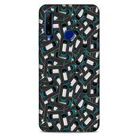 Retro (26) Desen Tpu Silikon Kılıf Renkli Huawei Honor 20 Lite Kılıf