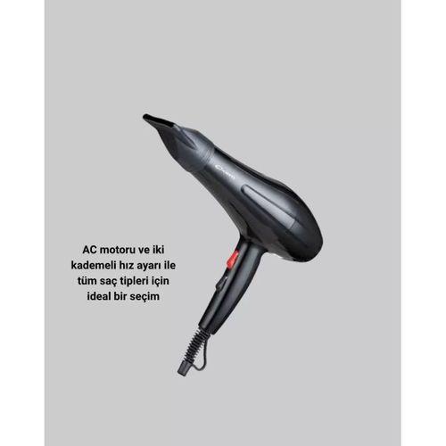 2200w Fön Makinesi – Profesyonel Ac Motor, Soğuk Ve Sıcak Üfleme