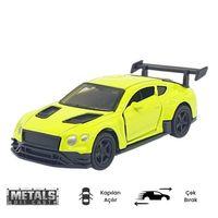 Çek Bırak Metal Küçük Arabalar 8 cm - 6411A - Açık Yeşil
