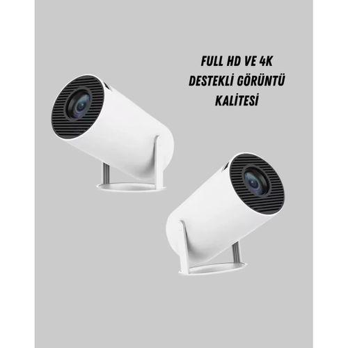 Full Hd 4k Destekli Akıllı Projeksiyon – 130 İnç Ekran, Uzun Ömürlü Ampul Ve Çoklu Giriş