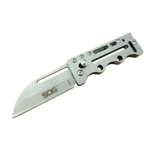 Sog Ac78 Gri Yaprak Kamp Çakı 14,5 Cm - Metal Sap, Kılıflı