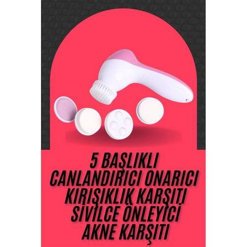 Cilt Temizleme Ve Masaj Aleti 5 Başlıklı Akne Ve Sivilce Önleyici
