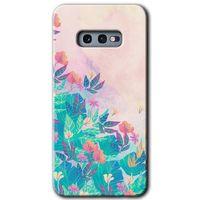 Potkal Hediye Fabrikası Samsung Galaxy S10e HD Baskılı Kılıf + 9D Tam Ekran Koruyucu - Çizim Yapraklar