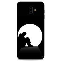 Samsung Galaxy J6 Plus Kılıf Depresyon (46) Core Armor Kılıf Gri Cam Göbeği