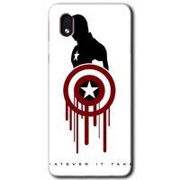 Potkal Hediye Fabrikası Samsung Galaxy A01 Core Kılıf HD Desen Baskılı Arka Kapak - Captain Amerika