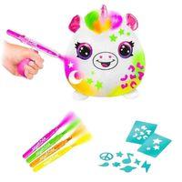 Çocuk Gelişim Airbrush Peluş Neon Boyama Seti Yaratıcı Sanat Aktivitesi