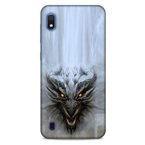 Samsung Galaxy A10 Kılıf Dragons (11) Tam Koruma Beyaz Ejderha