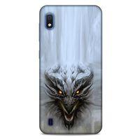 Samsung Galaxy A10 Kılıf Dragons (11) Tam Koruma Beyaz Ejderha