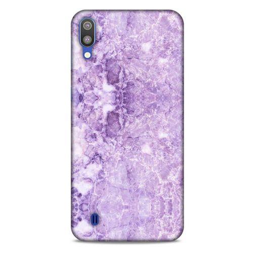 Mermer Desenli (16) Tema Kalın Kılıf Lila Samsung Galaxy M10 Kılıf