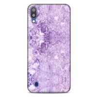 Mermer Desenli (16) Tema Kalın Kılıf Lila Samsung Galaxy M10 Kılıf