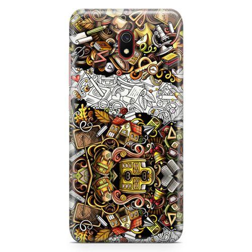 Xiaomi Redmi 8a Kılıf Okulum Doodle Arka Kapak Koruma Desenli Full Koruyucu