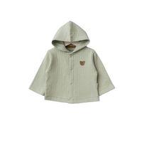 Bebitof Kapüşonlu Bebek Hırka 80153 Mint