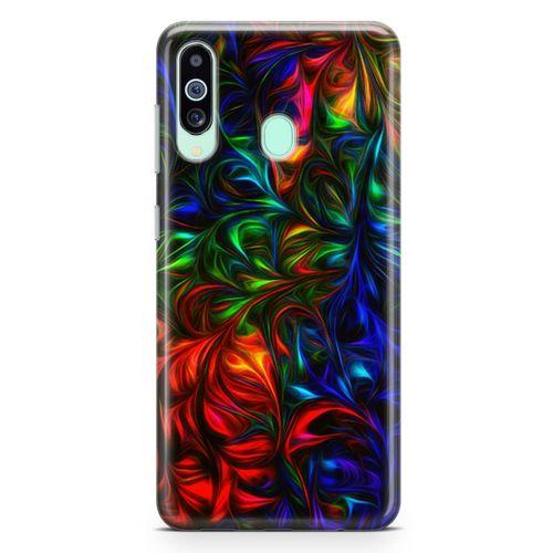 Samsung Galaxy M40 Kılıf Fractal Art Arka Kapak Koruma Desenli Full Koruyucu