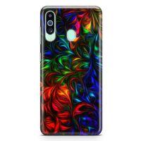 Samsung Galaxy M40 Kılıf Fractal Art Arka Kapak Koruma Desenli Full Koruyucu