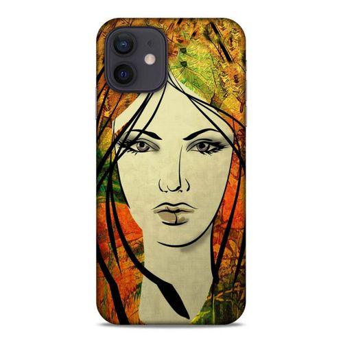 Lopard Apple iPhone 12 Uyumlu Kılıf Sürreal Yüzler ♀ (29) Arka Koruma Kılıfı Baskılı