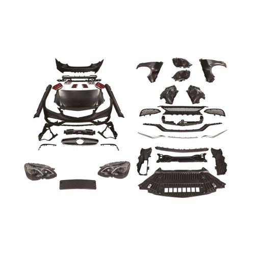 Mercedes W212 Uyumlu Full Body Kit-Makyajsız Kasayı Makyajlı E63E Çevirme(Far-Stop-Kaput Ve Çamurluk Dahil)