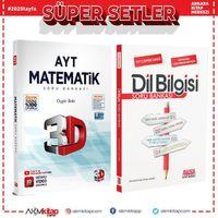 3D AYT Matematik ve AKM Dil Bilgisi Soru Bankası Seti 2 Kitap