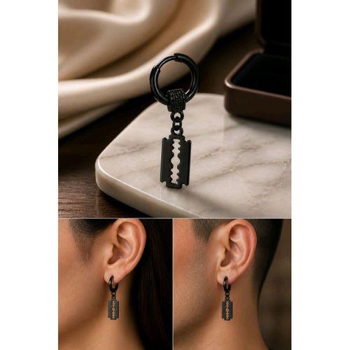 Monalisa Home Jilet Figürlü Unisex Çelik Küpe