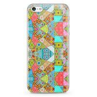 Apple iPhone 5 Kılıf Yeşil Vintage Arka Kapak Koruma Desenli Full Koruyucu