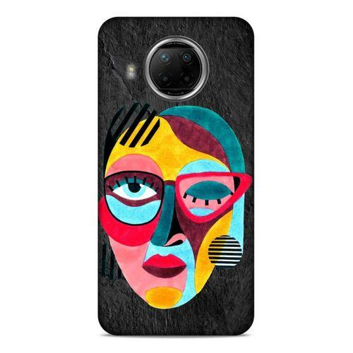 Lopard Xiaomi Redmi Note 9 Pro 5G Uyumlu Kılıf Sürreal Yüzler ♀ (11) Tam Koruma Baskılı