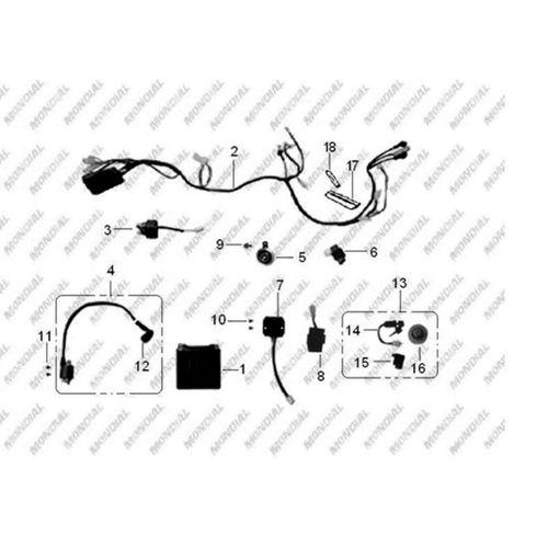 MONDİAL Atv Md200 Jackal Elektirik Tesisatı Orj