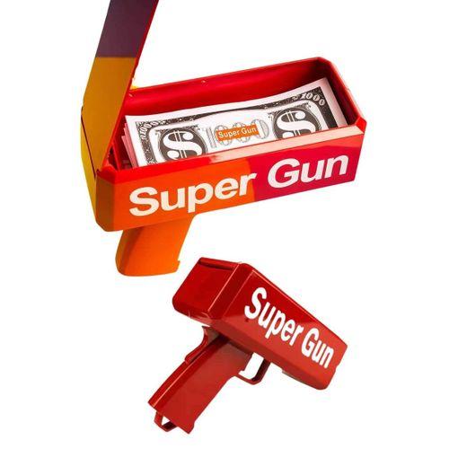 Çocuklara Özel Eğlenceli Para Saçma Makinası Parti Oyuncağı Kırmızı