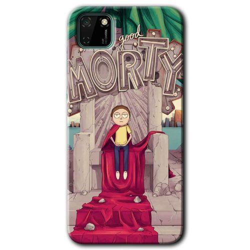 Huawei Y5P Kılıf HD Desen Baskılı Arka Kapak + Temperli Cam - Morty