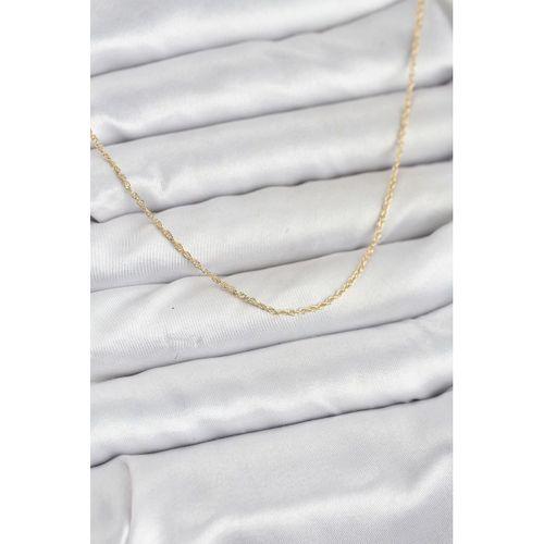 CM 14K Gold Renk Burgu Model 60 cm Kadın Kolye