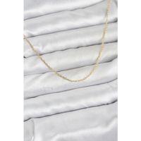 CM 14K Gold Renk Burgu Model 60 cm Kadın Kolye